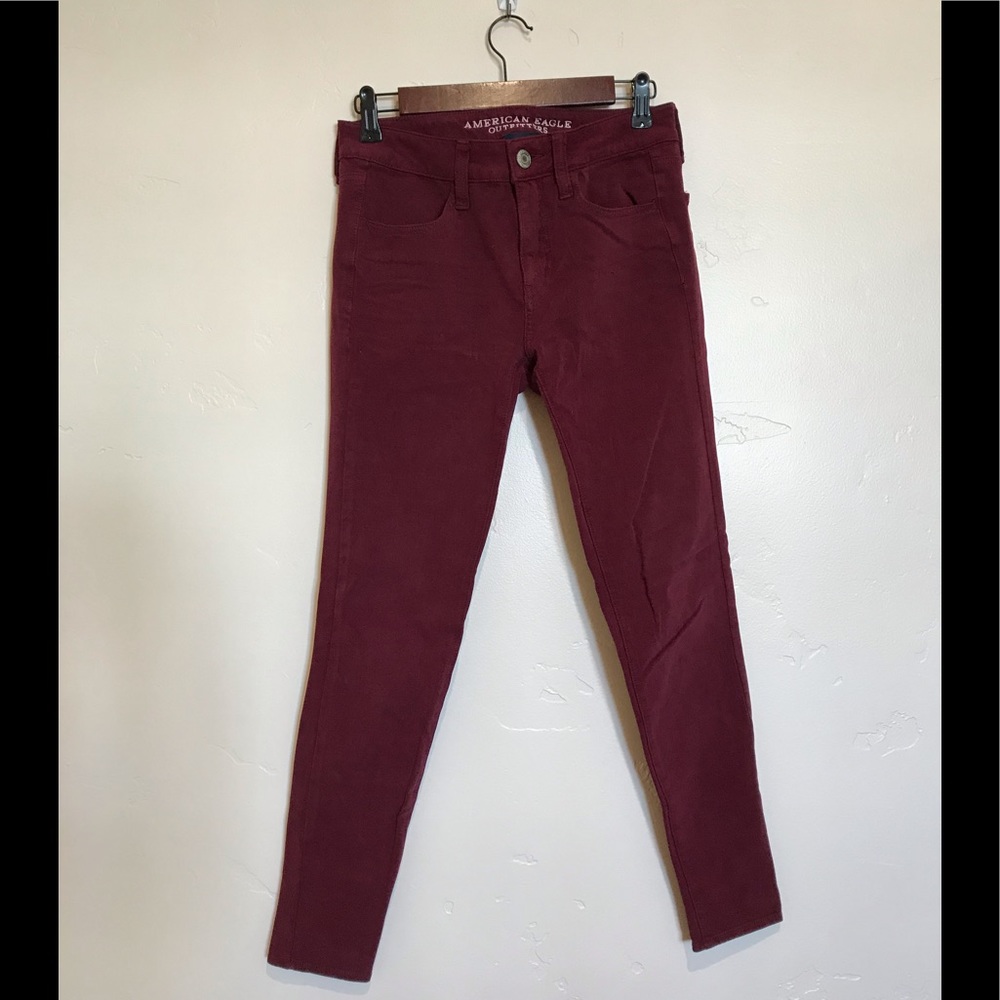 Maroon jeggings